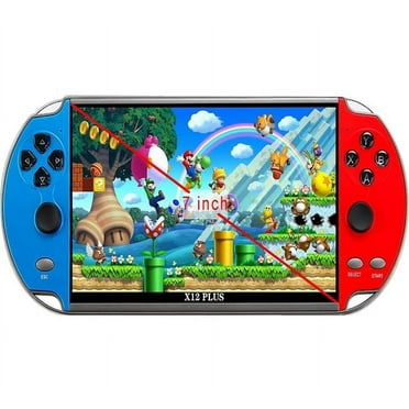 7" HD Screen Handheld Game Console,Upgrade Version X12 Plus Video Game Console,Bult-in 32GB ROM 10000+ Free Games,Dual Joystick Nostalgic Arcade,Support PS1/GBC/GBA/NES/MD/SMC/SFC Games, Christmas N