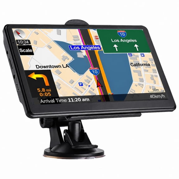 7" HD Sun View Touchscreen Car Truck RV GPS Navigation, 2026 US-Canada-Mexico Maps, Multi-Vehicle Smart Routing, Lifetime Free Voice Navigation, Speed Cam Alerts, Car Adapter, US Support, Lifetime Fr