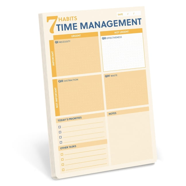 7 Habits 7 Habits Time Management Notepad: A Strategic Tool for Daily ...