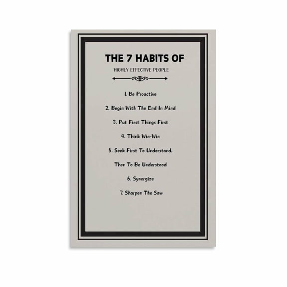 7 Habits of Highly Effective People Poster Office Motivational (1)