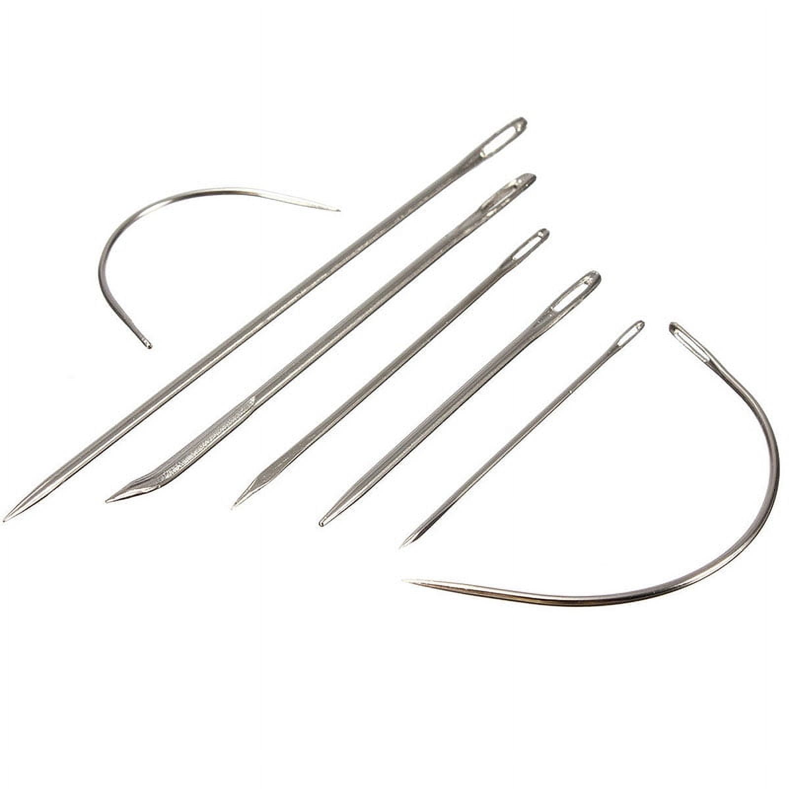7 Hand Repair Upholstery Glove Carpet Leather Curved Needles Set Canvas Sew R4F8