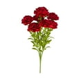 thumbnail image 1 of 7 Heads Artificial Carnations Flowers Pick for Mother's Day Gift, Fake Carnations Flowers Stems, Silk Faux Flowers for Wedding Decoration, Home, Indoor, Flower Arrangement Props, 17.7-inch, 1 of 4