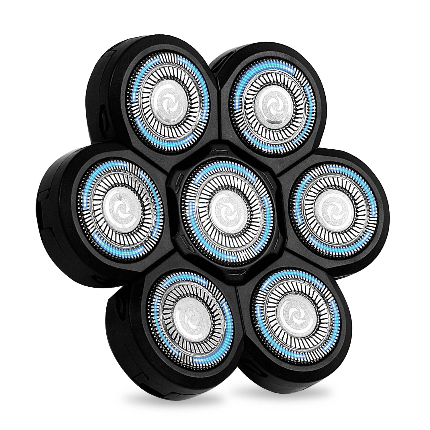 7 Heads Beard Cutter Replacement Blade, 7 Heads Electric Shaver, Bald Head Shaver Replacement