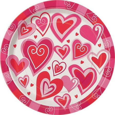Hearts Of Joy Valentine's Day Dessert Plates, 8ct