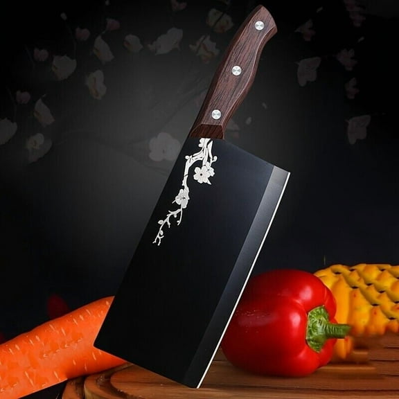 7" Heavy Duty Meat Cleaver Knife with Razor Sharp Stainless Steel Blade US