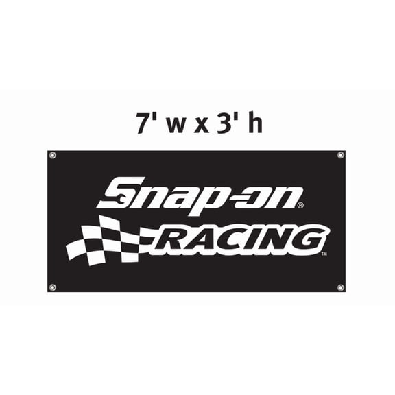 7' Heavy-Duty Vinyl Racing Logo Banner Snap-on tools racing