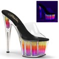 thumbnail image 1 of 7" Heel, 2 3/4" PF Slide W/Simulated RS Filled BTM - Clr/Neon Multi SRS, 7, 1 of 4