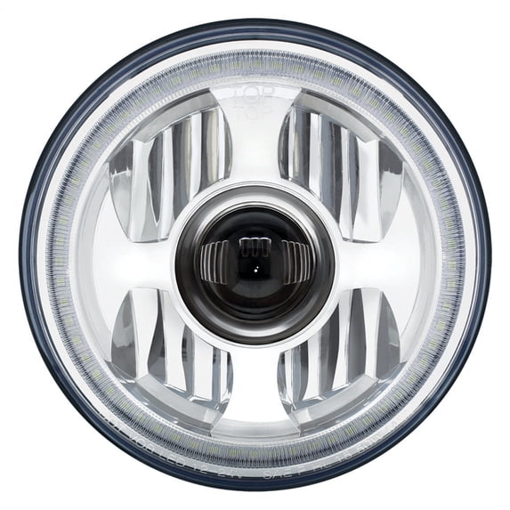 7” High Power LED Projection Headlight W/Dual Function LED Halo Ring Truck