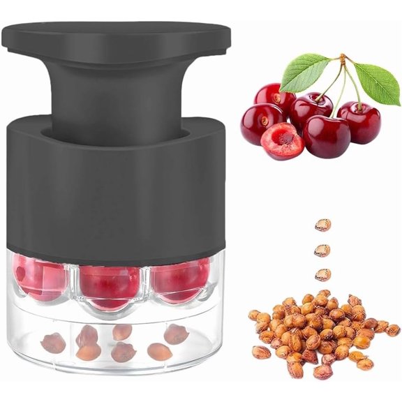 7-Hole Cherry Pitter Tool, 2026 Upgraded Cherry Pitter Tool Pit Remover, with Splatter Protector, Quick Release, Portable Cherry Pitting Tool, Cherry Seed Remover For Making Cherry Jam(xxw)