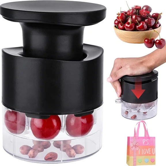 7-Hole Cherry Pitter Tool  Multi Cherry Pitter Pit Remover Corer, Baking & Kitchen Prep,Mess-Free Fruit Stoner for Cherry Jam
