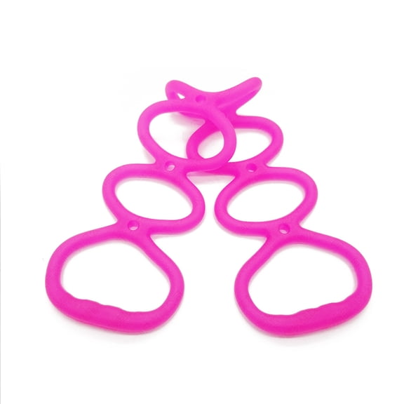 7-Hole Interconnected Silicone Resistance Band, Yoga Pull Rope for Full Body Stretch and Chest Expansion, Portable Elastic Exercise Equipment