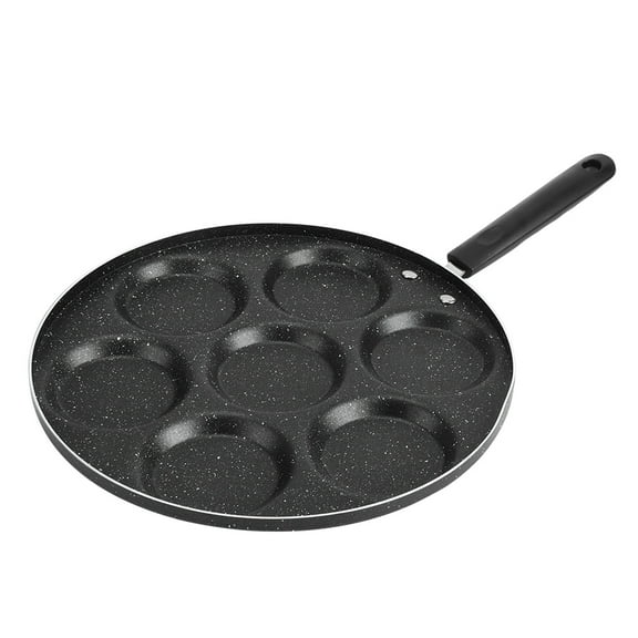 7 Holes Frying Pan Non Stick Fried Eggs Cooking Pan Burger Mold Household Kitchen Cookware