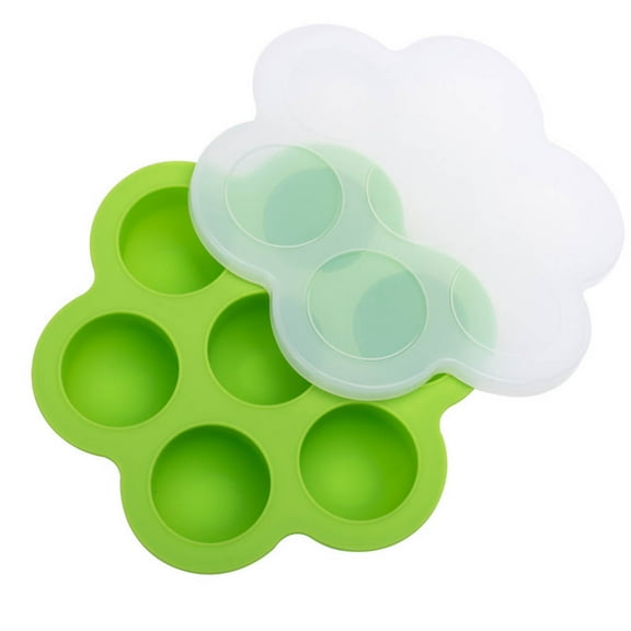 7 Holes Multifunctional Silicone Egg Bites Molds Reusable Storage Container Children Food Tray