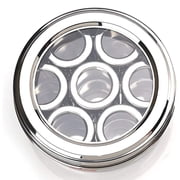 7 IN 1 Spice Box Stainless Steel with See Through Lid | Masala Dabba Steel