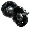 thumbnail image 1 of Spec-D Tuning LHP-7RNDJM 7 in. Projector Headlights Round with H4 Bulb for All, Black - 10 x 10 x 12 in., 1 of 7