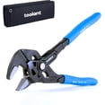 thumbnail image 1 of 7-INCH Plier Wrench, CR-V Construction Adjustable Wrench With Pouch, Black Finish Smooth Jaw Pliers, Parallel Jaws with Comfortable Grips, Suitable for All Types of Nuts, Water Pipes, 1 of 9