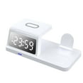 thumbnail image 1 of 7 In 1 Charging Station with Clock - Fast Wireless Charger for Mobile Phones and Headphones with Alarm and Display Functionality, 1 of 7