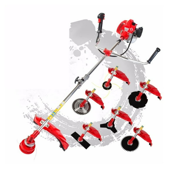 7 In 1 Grass Cutter With 52cc Engine Multi Brush Cutter Petrol Tree Pruner ,2 IN 1 Trimmer & Edger