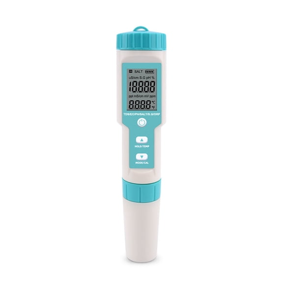 7 In 1 PH/TDS/EC/ORP/Salinity /Temperature Meter C-600 Water Quality Tester for Drinking Water