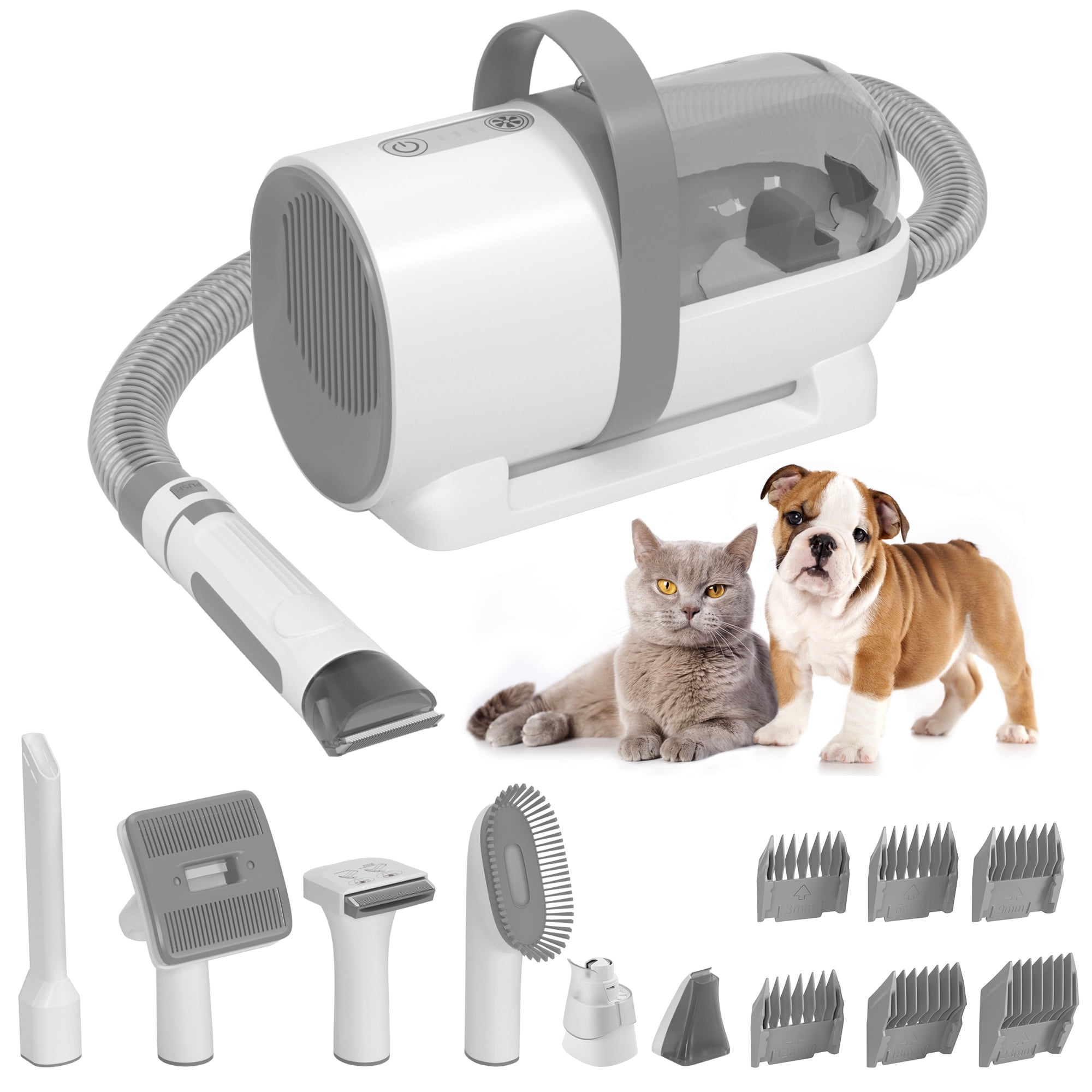 7 In 1 Pet Grooming Kit Vacuum Suction Professional Pet Hair Clipper 1 ... - Pet Grooming Vacuum With Detachable Suction Control