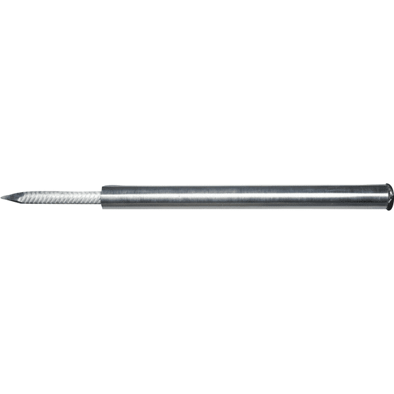 7 In. Aluminum Black Gutter Spike And Ferrule - Pack of 4  Residential Use, Standard Application