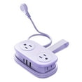 thumbnail image 1 of 7 In One Power Strip Travel Power Strip With 4 AC USB Ports Extension Cord For Home College Dorm Electrical Tool, 1 of 8