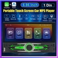 thumbnail image 1 of 7 Inch 1 Din Car MP5 Player Touch Screen Car Radio Carplay and Android Auto For Universal Auto Radio Multimedia Player, 1 of 21