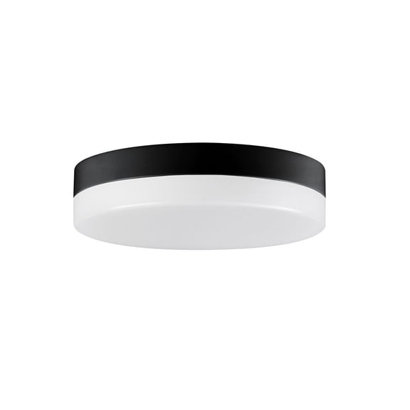 67662WTBK Maxim Lighting Tuner - 7 Inch 15W 1 LED Round Flush Mount-Black Finish