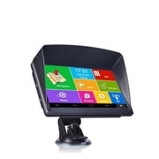 7 Inch 16GB RAM+512MB Car GPS Navigation Sat Na AV-IN Bluetooth WIFI FM Transmitter Free Maps+Sunshade ,Easy to Operate