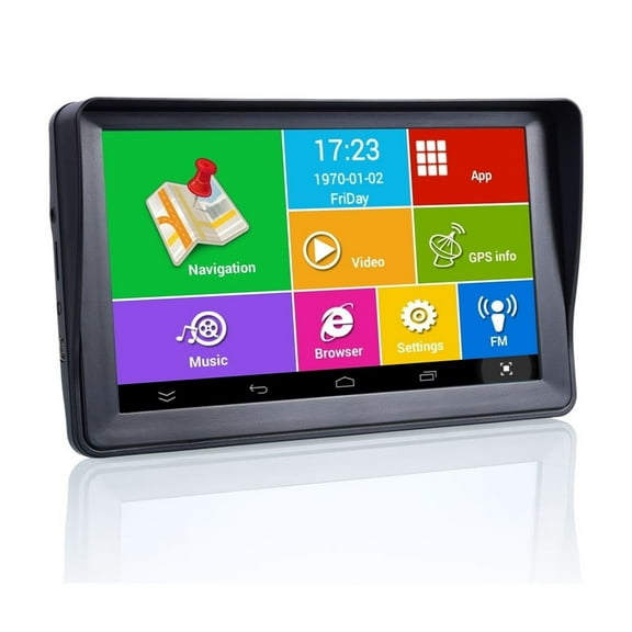 7" Inch 16GB RAM512MB Car GPS Navigation Sat Na AV-IN Bluetooth WIFI FM Transmitter Free Maps+Sunshade ,Easy to Operate