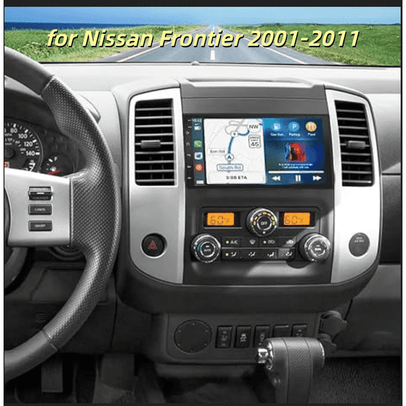 7 Inch 2+64G Android 15 Car Stereo Radio Compatible for Nissan Frontier 2001-2011 with Carplay Android Auto GPS Navigation with Bluetooth Wifi SWC Split Screen + AHD Backup Camera Mic