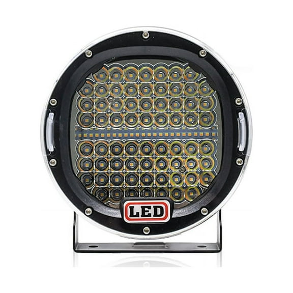 7 Inch 300W Offroad LED Work Light Bar White+Amber, Round Spotlight Car Work Lamp for Truck 4WD ATV UTV SUV
