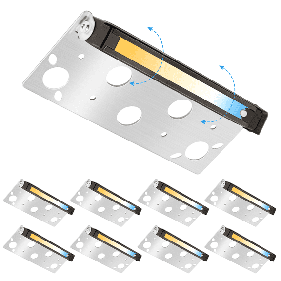 7 Inch 5W LED Hardscape Lighting,200LM 2700K-5000K 5CCT Outdoor Step Lights,IP65 Waterproof 12V-24V Low Voltage Landscape Lights For Patio Walls Stairs,90CRI ×Pack with Connectors