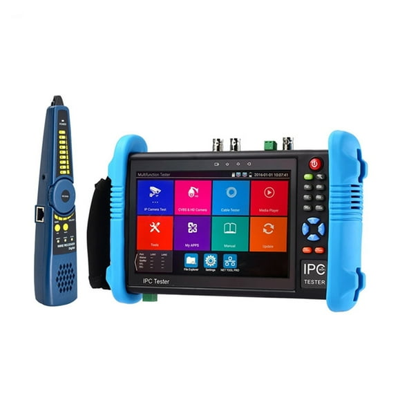 7 Inch 6 In 1 CCTV Security Camera Tester,Support TVI8MP,CVI8MP,AHD8MP , EX-SDI8MP,DC12V Output Camera Portable CCTV Tester ,Easy to Use