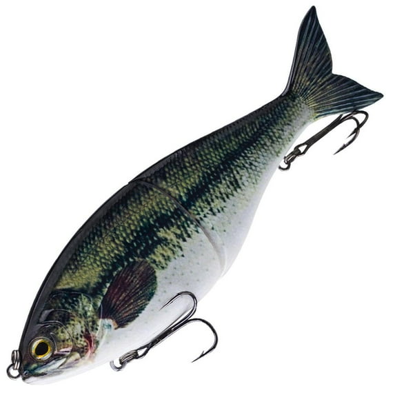 7 Inch 82g Glide Bait 2-Piece Jointed Swimbait Sinking Saltwater Hard Bait for Giant Bass Pike Musky Big Monster Fish