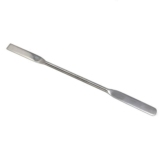 7-Inch A2Z Stainless Steel Double-Ended Lab Spatula Flat Ends for Sampling, Mixing, and Transferring Creams, Gels, and Powders Ideal for Cosmetic Labs and General Laboratory Use