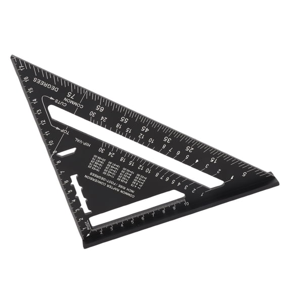 7 Inch Aluminum Alloy 90/45 Degree  Ruler Square Measuring Tool for Woodworking DIY