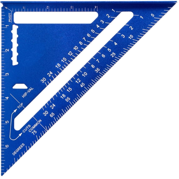 7 Inch Aluminum Alloy Light Weight Carpenter Square, Triangle Carpenter Square Rafter Layout Tool for Woodworking and Carpentry