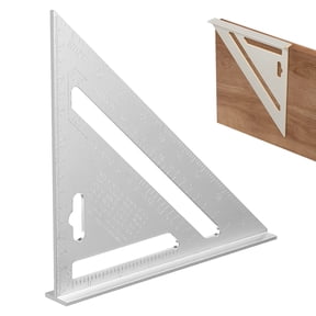 Aluminum Rafter Square 7 Inch Precision Carpentry Tool Angle Marking Square for Woodworking Roofing and Framing