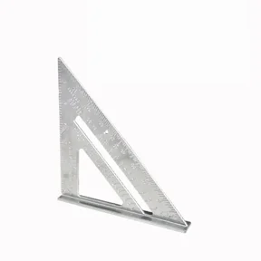 7 Inch Aluminum Speed Square, Triangle Rafter Square, Precision Layout Tool for Carpentry Woodworking