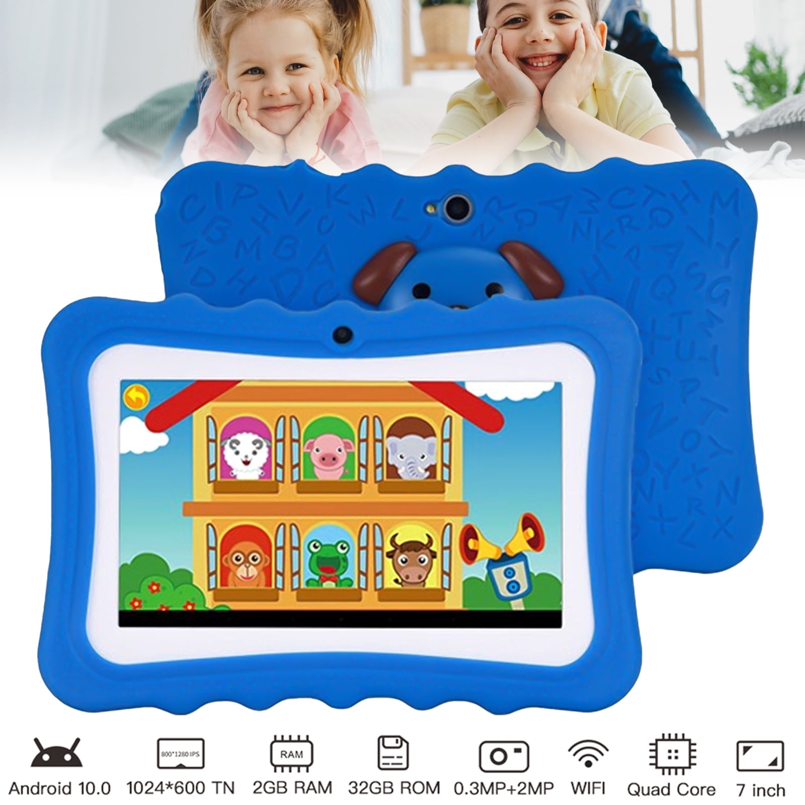 7 Inch Android Kids Tablet 2GB RAM 32GB ROM Storage Learning Tablet for