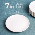 thumbnail image 1 of Delling 7 inch Appetizer Plates Set, White Ceramic Dessert Plates - Set of 4, 1 of 6