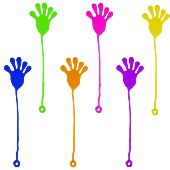 7 Inch Big Hands for Kids Party Favors - 100 Pcs Slappy Hands Bulk Toys - Stretchy Slime Hands Party Favors for Kids - Slap Hands Giveaway Items