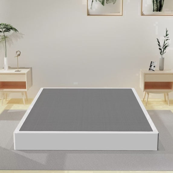 Arhomefurni 7 inch Queen Box Spring, Heavy Duty Metal Queen Mattress Foundation with Fabric Cover, Easy Assembly