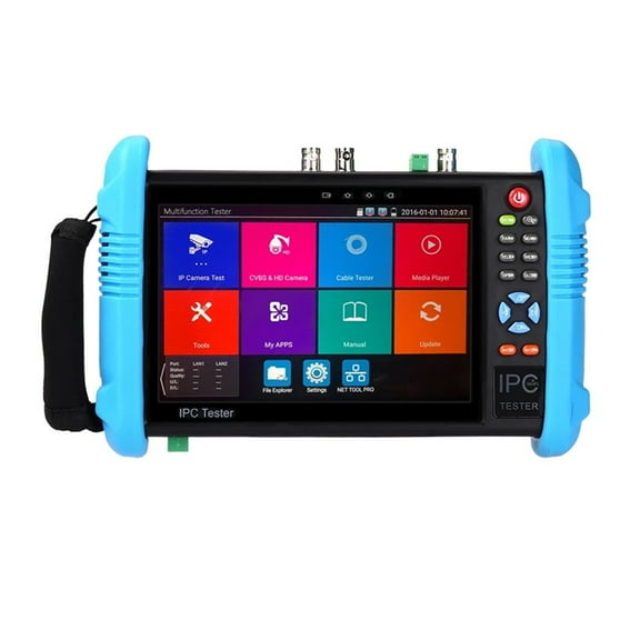 7 Inch CCTV Tester, Video Surveillance Tester 4K , POE Output, Test/DC12V Output Portable CCTV Tester ,Cable Tester