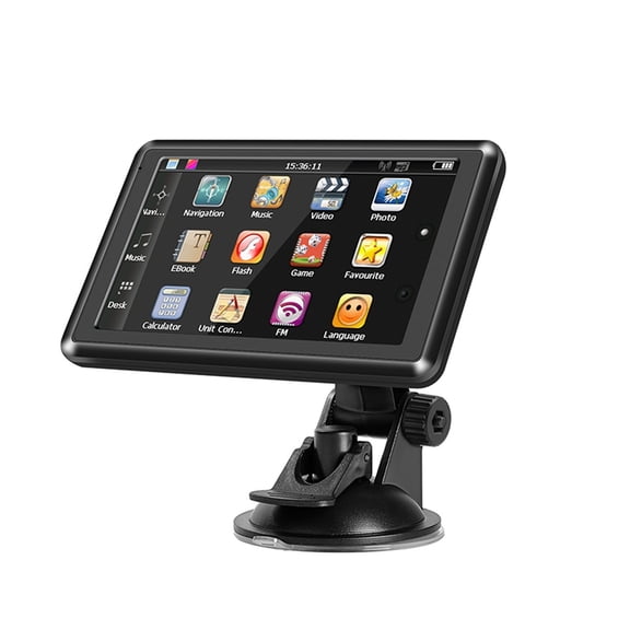 7 Inch Car GPS Navigation 128MB+8GB Truck GPS Navigator Resistive Touch Screen FM Russia Europa America Free Map ,Driving Gear