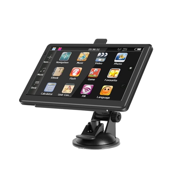 7 Inch Car GPS Navigation 128MB+8GB Truck GPS Navigator Resistive Touch Screen FM Russia Europa America Free Map ,Driving Gear