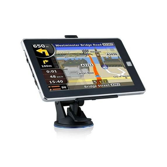 7 Inch Car GPS Navigation 256M 8GB 800Mhz Wired Rear View Camera And Sunshade Truck Gps Navigator Reverse View Parking ,Flexible Double Bracket Installation