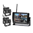 thumbnail image 1 of 7 Inch Car Monitor AHD Wireless DVR Display Vehicle Auto Screen Rear View Truck Monitors Reverse Backup Recorder Wifi Camera ,Flexible Double Bracket Installation, 1 of 7
