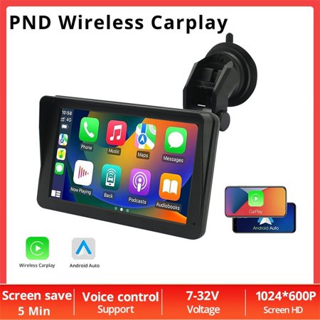 7 Inch Car Monitor AirPlay Touch Wireless Carplay High-definition Large Screen PND Universal All in One Portable Car Media Screen
